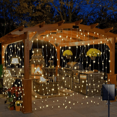 Cascada Hada Solar - Luz Cálida/Fría IP65 3x3 m-Dreamy Home