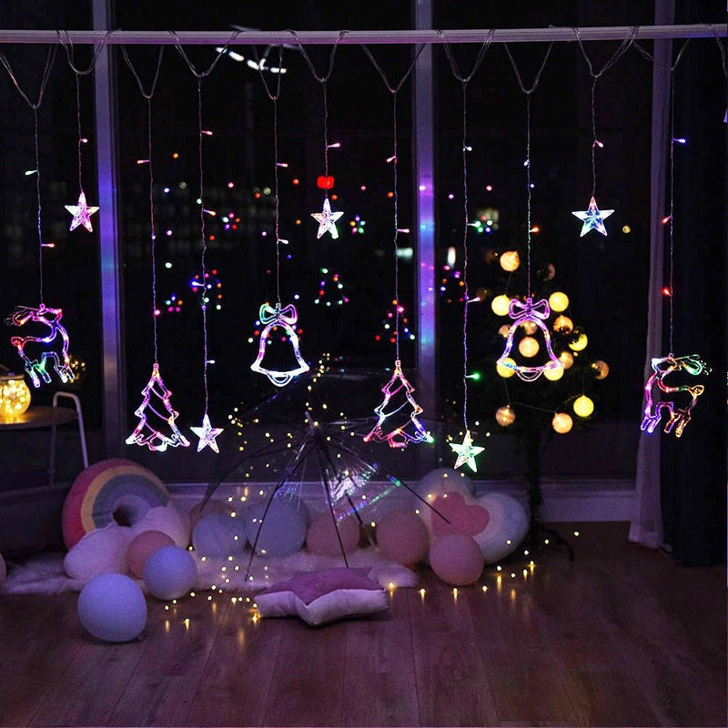 Cascada Multidiseño Solar - 3 m Luz Cálida/Multicolor-Dreamy Home