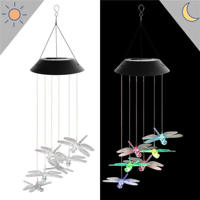 Colgante Libélula Solar - IP44 Luz Multicolor-Dreamy Home