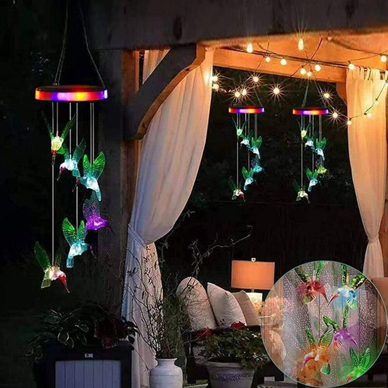 Colgante Libélula Solar - IP44 Luz Multicolor-Dreamy Home