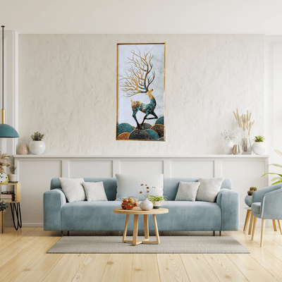 Cuadro de Resina Epóxica Diseño Reno- Detalles 3D-Dreamy Home