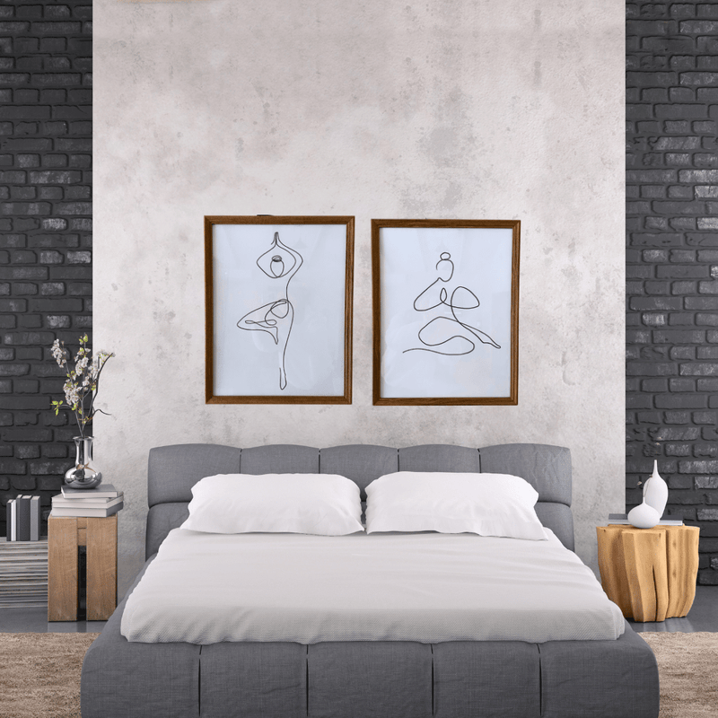 Cuadro Duo Yoga - Diseño Abstracto-Dreamy Home