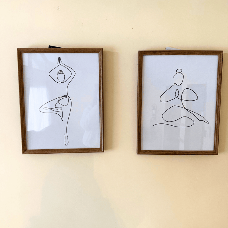 Cuadro Duo Yoga - Diseño Abstracto-Dreamy Home