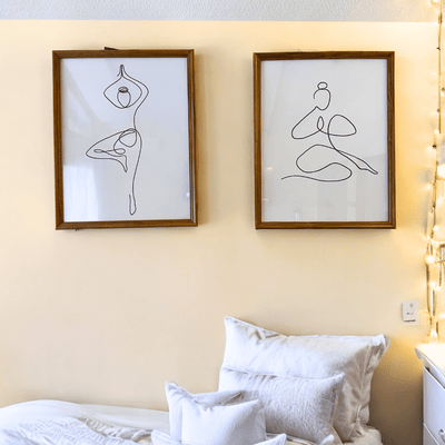 Cuadro Duo Yoga - Diseño Abstracto-Dreamy Home