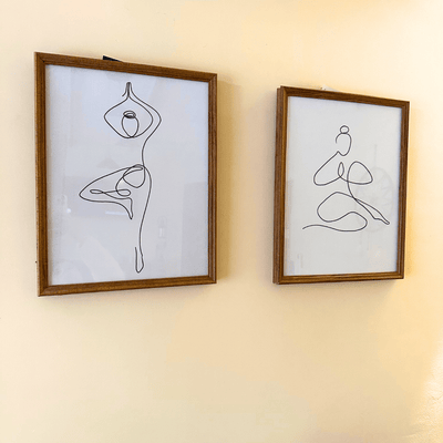 Cuadro Duo Yoga - Diseño Abstracto-Dreamy Home