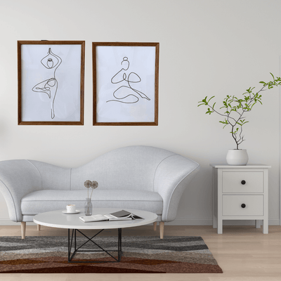 Cuadro Duo Yoga - Diseño Abstracto-Dreamy Home