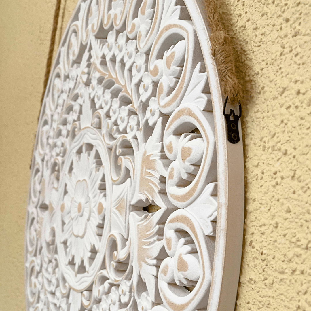 Cuadro Mandala con Colgante - 60 cm Diámetro-Dreamy Home