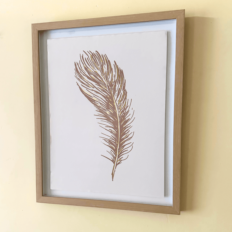Cuadro Pluma - 50 x 40 x 2,5 cm-Dreamy Home