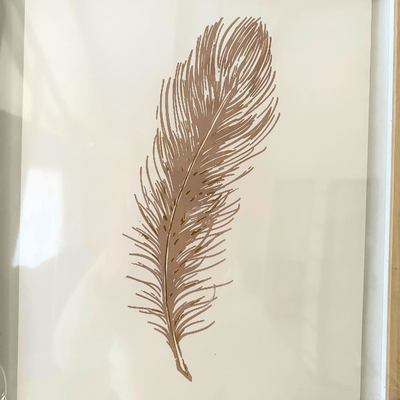 Cuadro Pluma - 50 x 40 x 2,5 cm-Dreamy Home