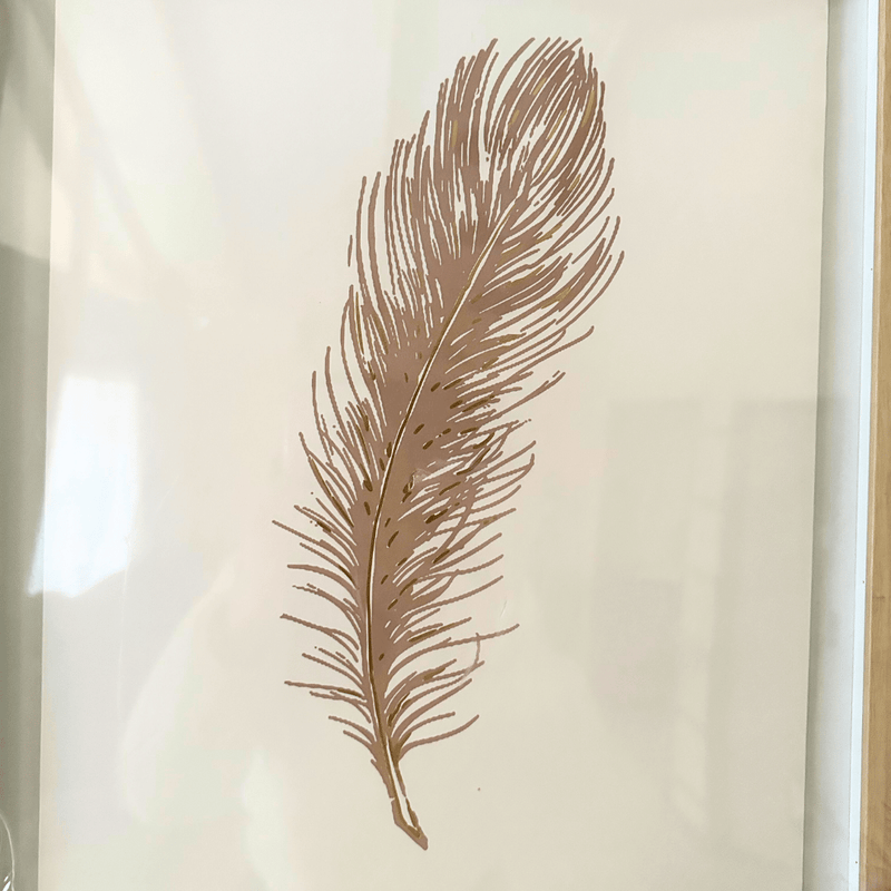 Cuadro Pluma - 50 x 40 x 2,5 cm-Dreamy Home