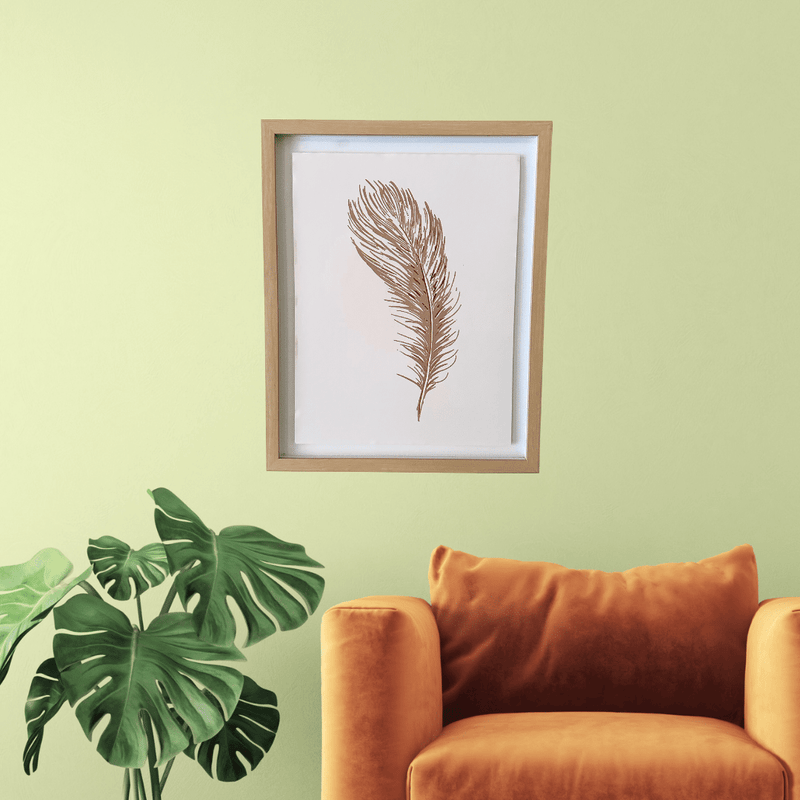 Cuadro Pluma - 50 x 40 x 2,5 cm-Dreamy Home