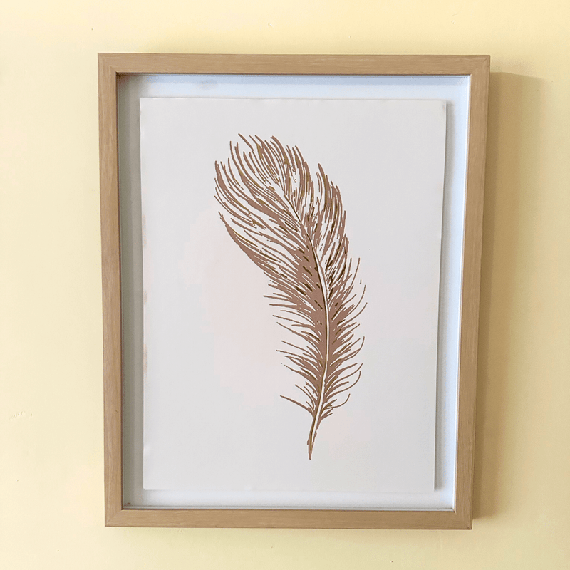 Cuadro Pluma - 50 x 40 x 2,5 cm-Dreamy Home