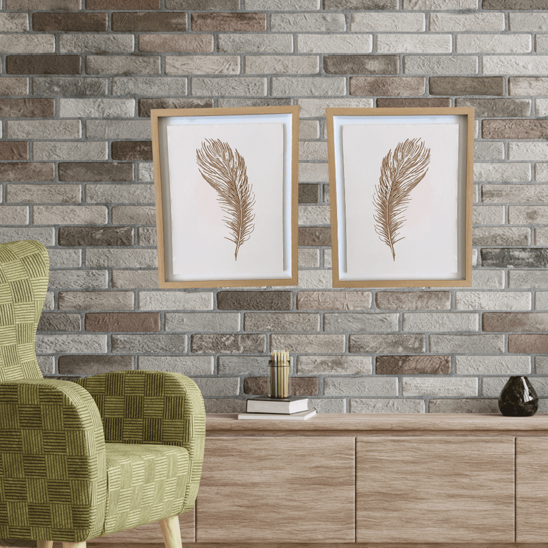 Cuadro Pluma - 50 x 40 x 2,5 cm-Dreamy Home
