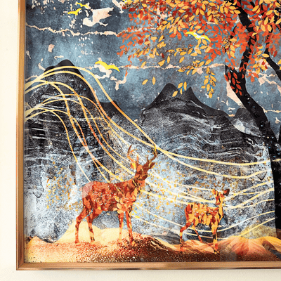 Cuadro Resina Epóxica Brisas de Otoño - 81 x 81 x 4 cm-Dreamy Home