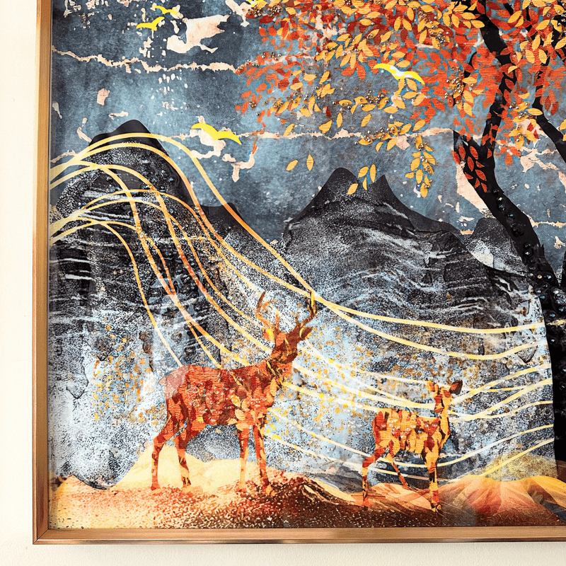 Cuadro Resina Epóxica Brisas de Otoño - 81 x 81 x 4 cm-Dreamy Home