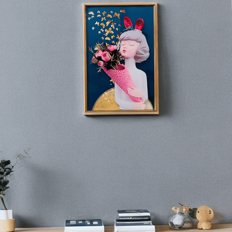 Cuadros de Resina Epóxica Diseño Niñas - Detalles 3D-Dreamy Home
