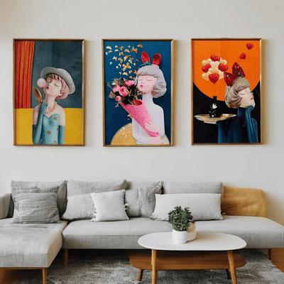 Cuadros de Resina Epóxica Diseño Niñas - Detalles 3D-Dreamy Home