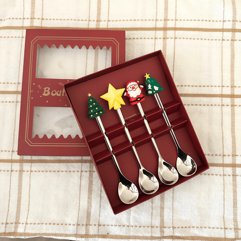 [EDICIÓN LIMITADA] Juego de Cucharas Coctel Navidad - 16 x 2,5 cm-Dreamy Home