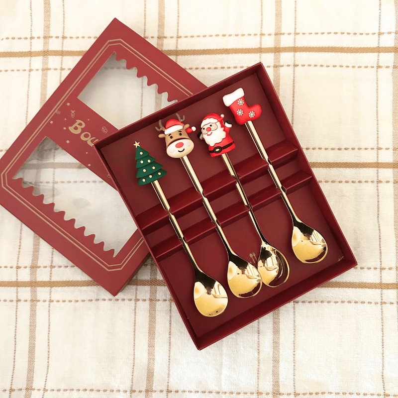 [EDICIÓN LIMITADA] Juego de Cucharas Coctel Navidad - 16 x 2,5 cm-Dreamy Home