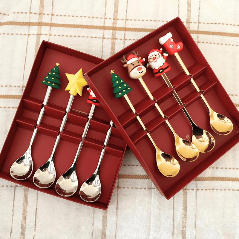 [EDICIÓN LIMITADA] Juego de Cucharas Coctel Navidad - 16 x 2,5 cm-Dreamy Home