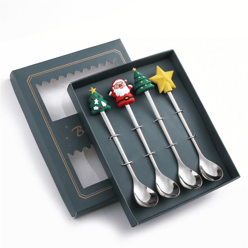 [EDICIÓN LIMITADA] Juego de Cucharas Coctel Navidad - 16 x 2,5 cm-Dreamy Home
