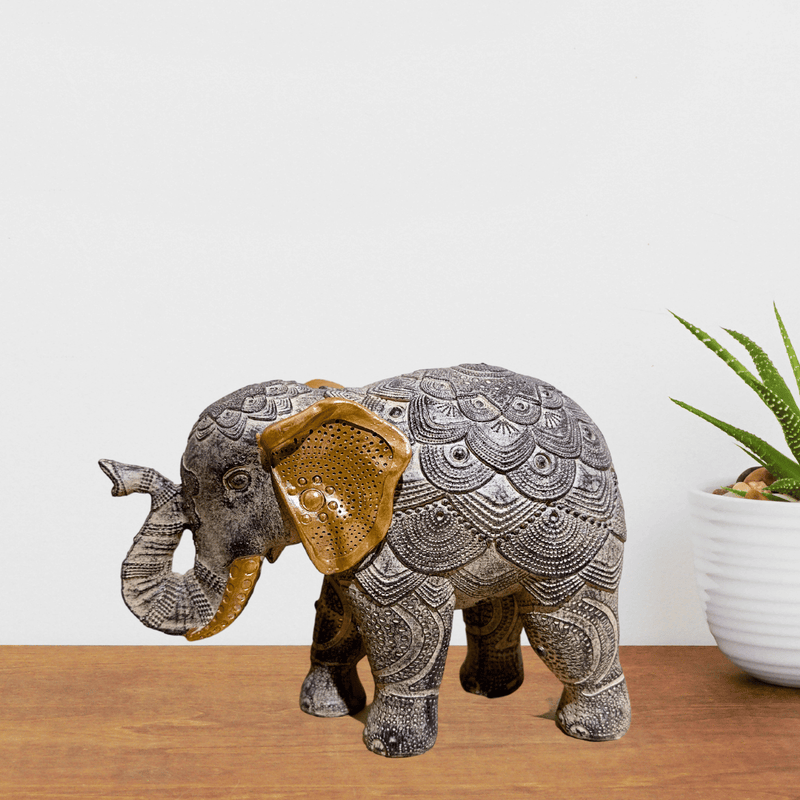 Elefante Mandalas Thai - 15 x 20 x 9 cm-Dreamy Home