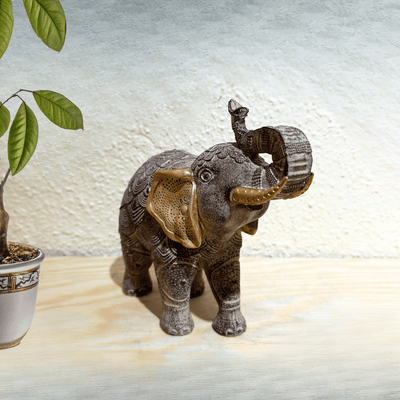 Elefante Mandalas Thai - 15 x 20 x 9 cm-Dreamy Home