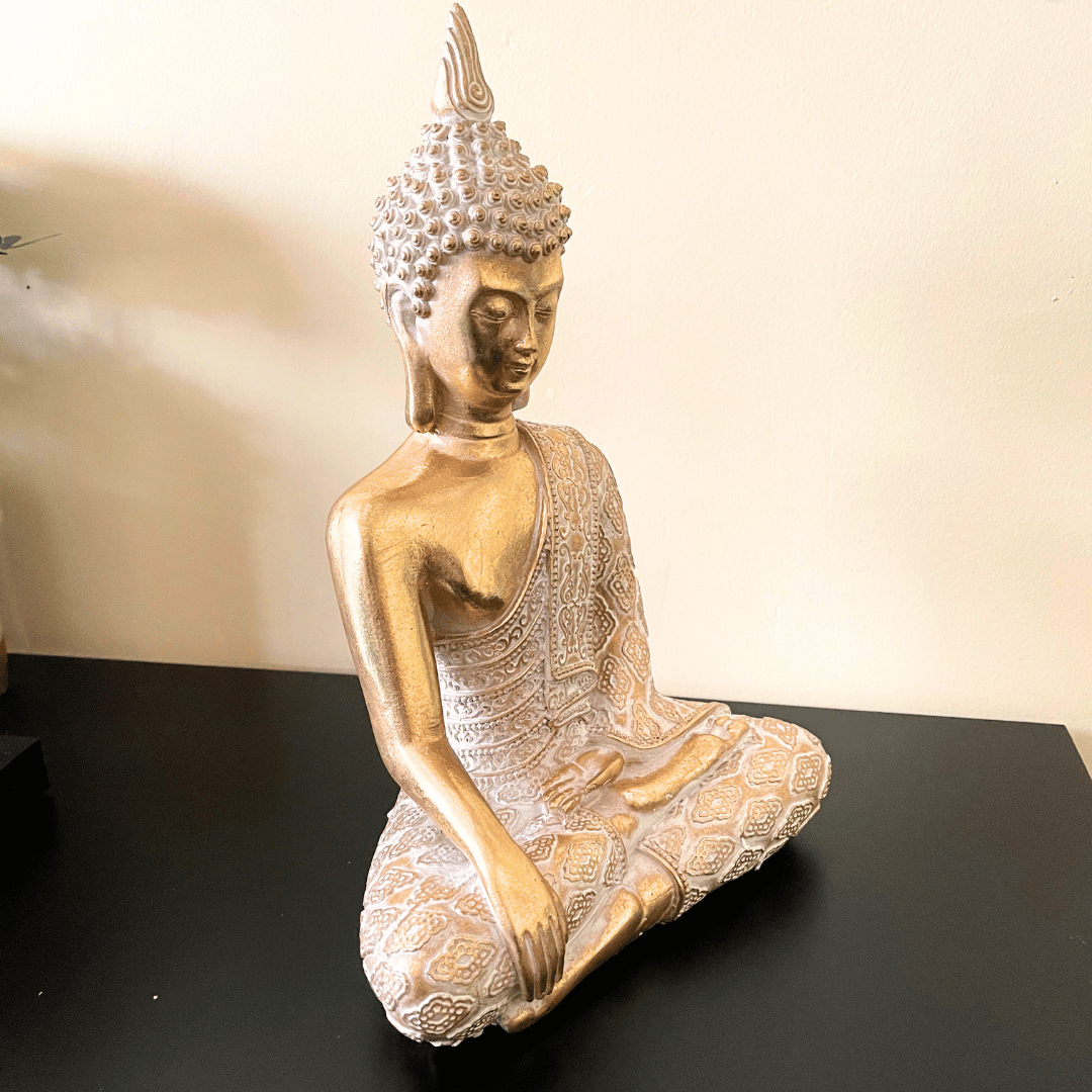 Escultura Buda Dorado - 17 x 13 x 25 cm-Dreamy Home