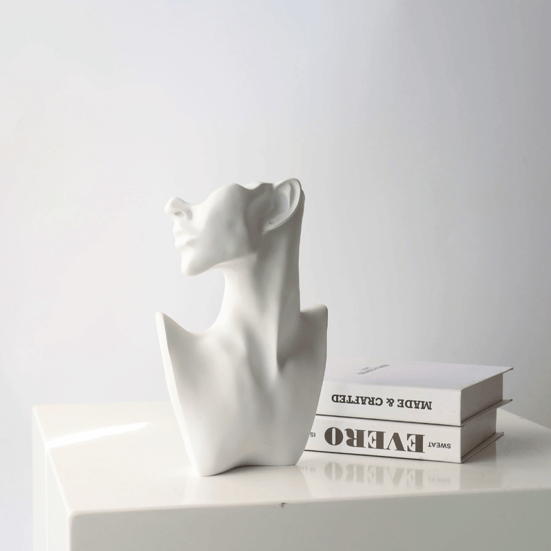 Escultura de Mujer Nórdica - Cerámica-Dreamy Home