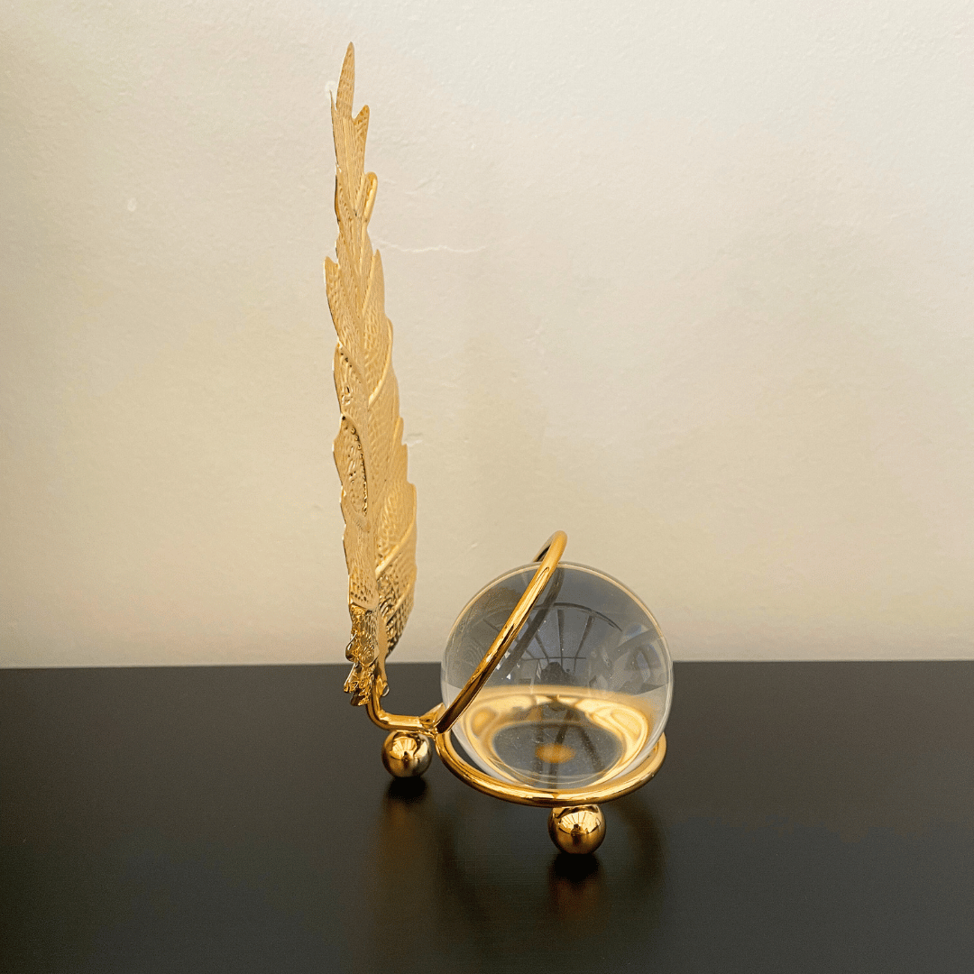 Esfera con Hoja - 8 x 5 x 15 cm-Dreamy Home