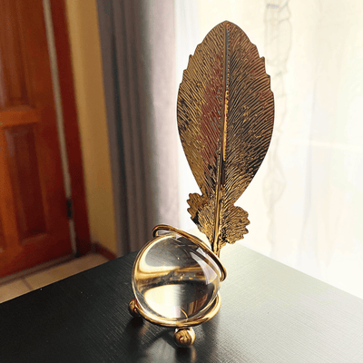 Esfera con Pluma - 8 x 5 x 15 cm-Dreamy Home