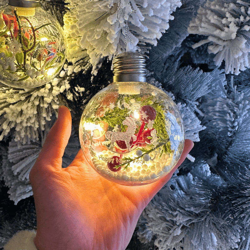 Esferas Diseños Navideños a Pilas - Luz Cálida-Dreamy Home