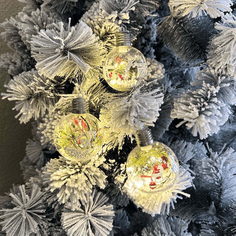 Esferas Diseños Navideños a Pilas - Luz Cálida-Dreamy Home
