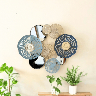 Espejo de Flores Relieve - 36 x 43 x 5 cm-Dreamy Home
