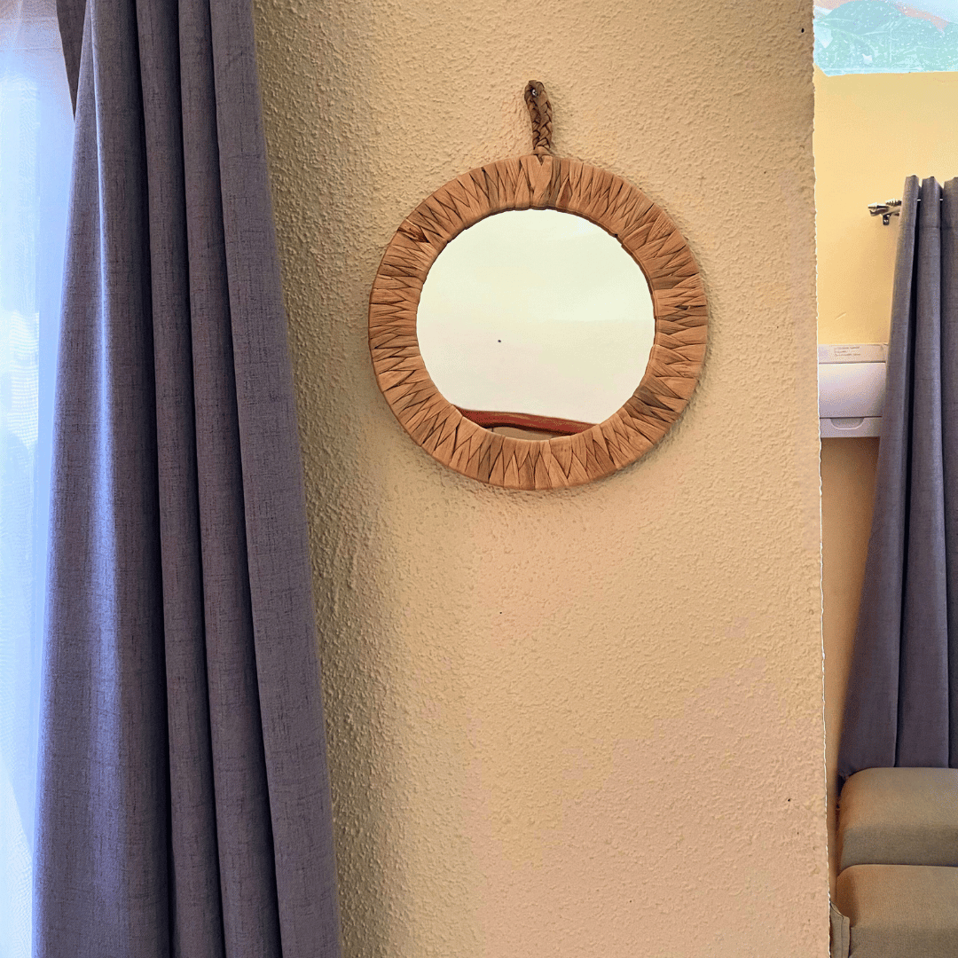 Espejo de Pared - Diseño Boho Tejido-Dreamy Home