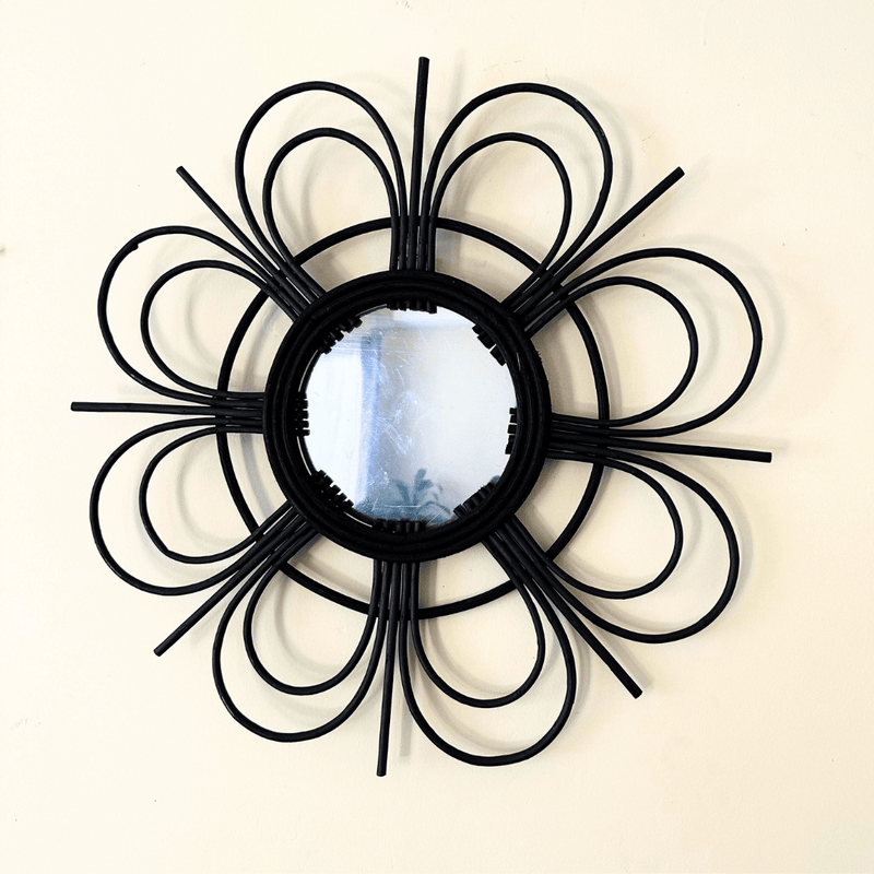 Espejo Flor de Madera - Diámetro 50,5 cm-Dreamy Home