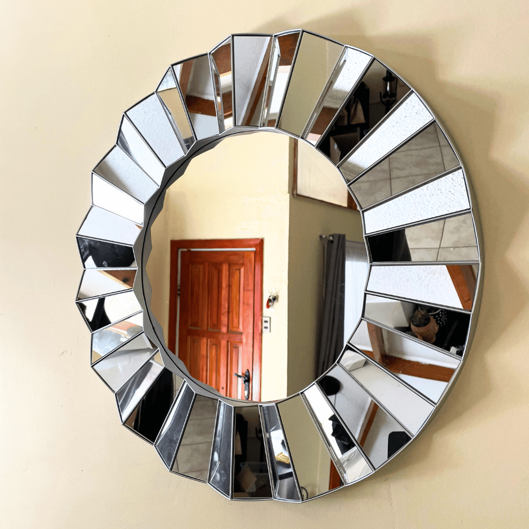 Espejo Luxury Plateado - 50 cm diámetro-Dreamy Home