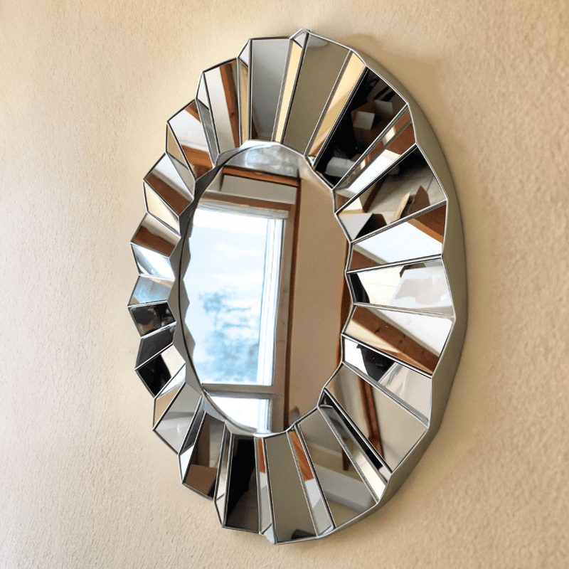 Espejo Luxury Plateado - 50 cm diámetro-Dreamy Home