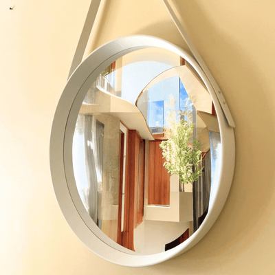 Espejo Redondo con Colgante - 51,5 cm Diámetro-Dreamy Home