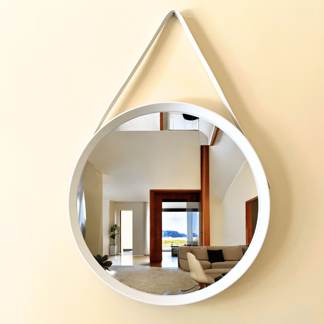 Espejo Redondo Mini con Colgante - 40 cm Diámetro-Dreamy Home