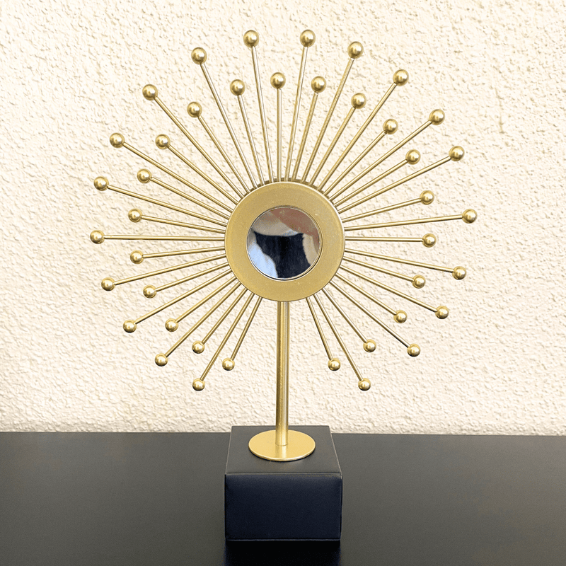 Espejo sol con Pedestal - 34 x 26 cm-Dreamy Home