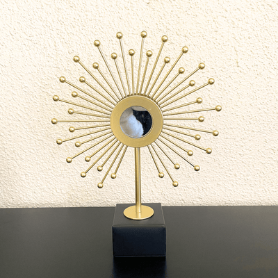 Espejo sol con Pedestal - 34 x 26 cm-Dreamy Home