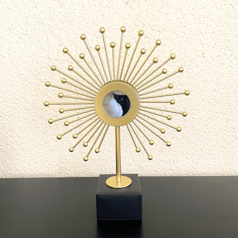 Espejo sol con Pedestal - 34 x 26 cm-Dreamy Home