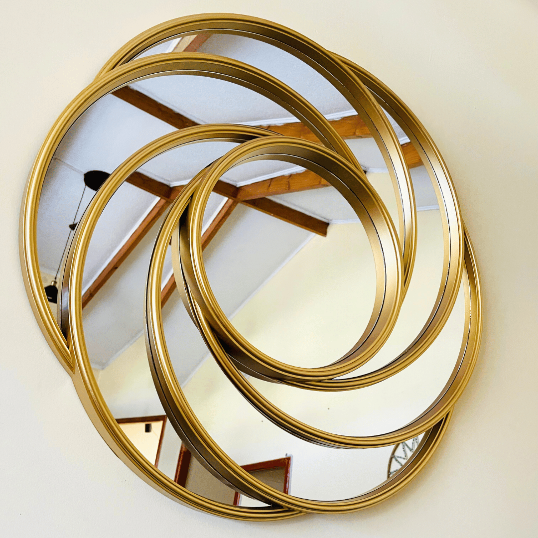 Espejo Tornado - Dorado/Diámetro 70 cm - Disponible en Dreamy Home!