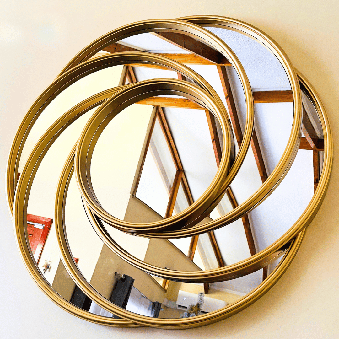 Espejo Tornado - Dorado/Diámetro 70 cm - Disponible en Dreamy Home!