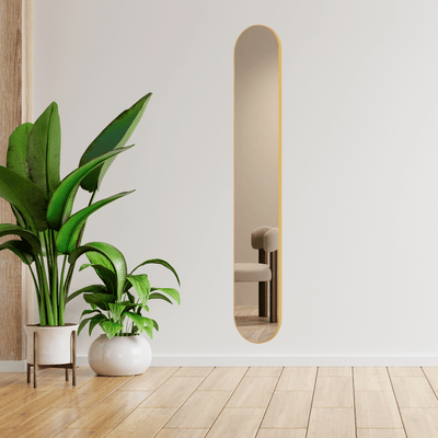 Espejos Ovalados Dorado - 101 x 20 cm-Dreamy Home