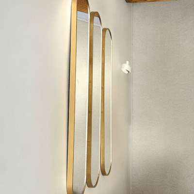 Espejos Ovalados Dorado - 101 x 20 cm-Dreamy Home