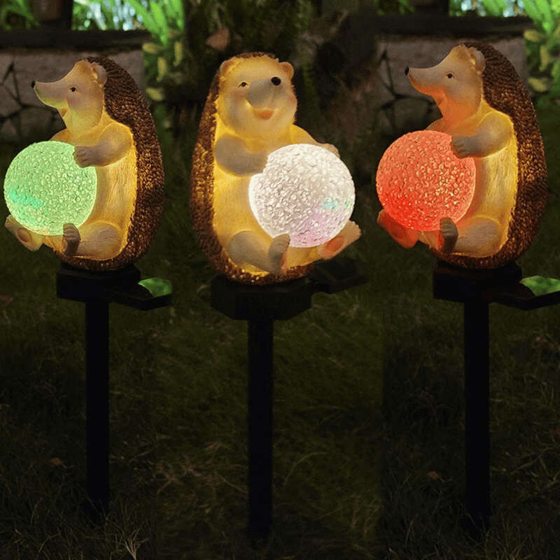 Estaca de Erizo Solar - IP65 Luz Multicolor-Dreamy Home