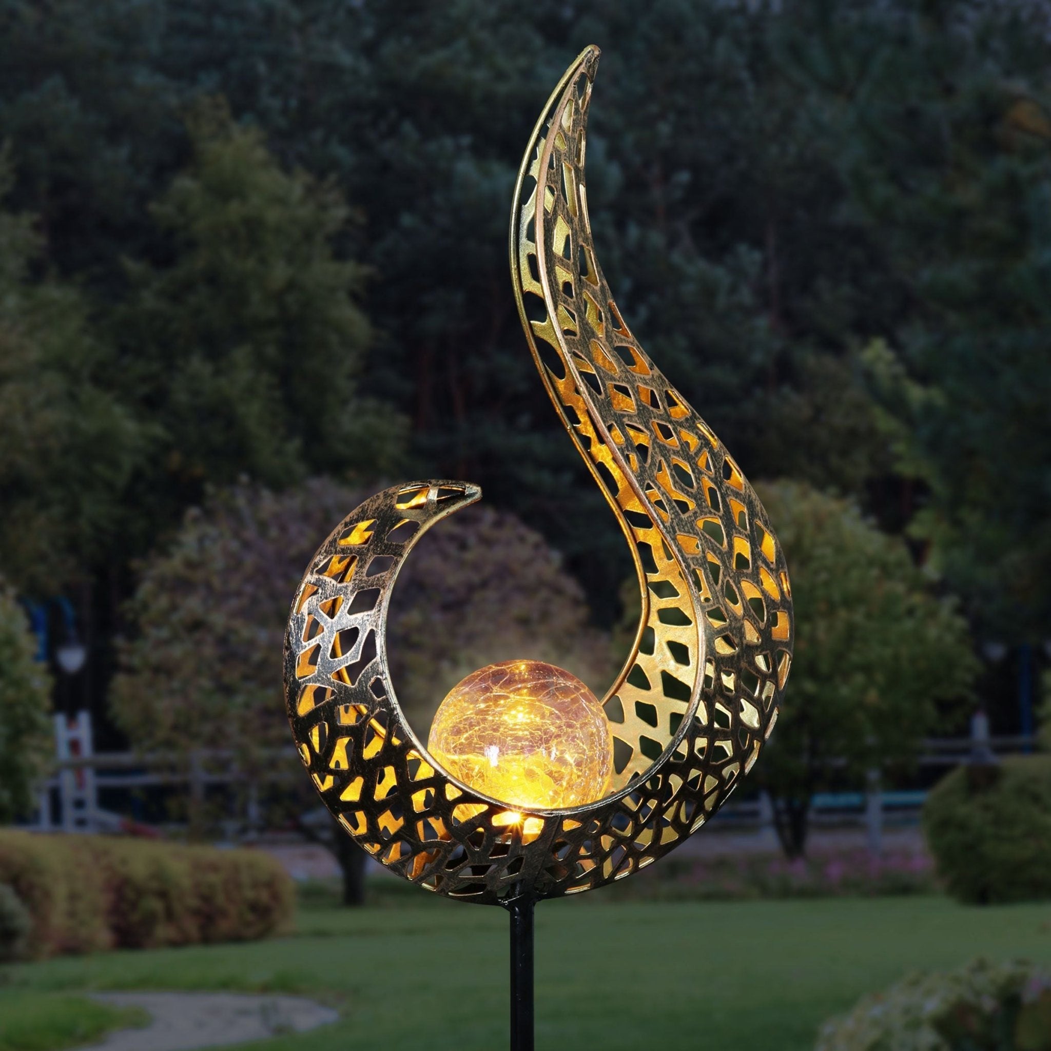Estaca de Hierro - Luz Cálida IP65 Altura 94 cm-Dreamy Home