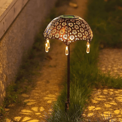 Estaca de Paraguas Solar - Luz Cálida IP65 Altura 53 cm-Dreamy Home